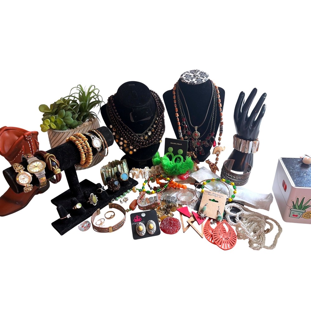 Jewelry Lot Baublebar, Boho, 3-working Watches, 925 Heart ring sz 6, Lia Sophia